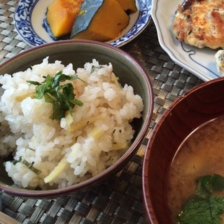 白だしで簡単！生姜の炊き込みご飯